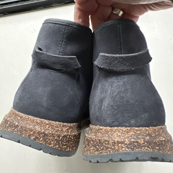 NEW Birkenstock Atlin Suede Boots Size 41 US W10, M8 Graphite Lace Up Ankle Boot - Picture 4 of 8